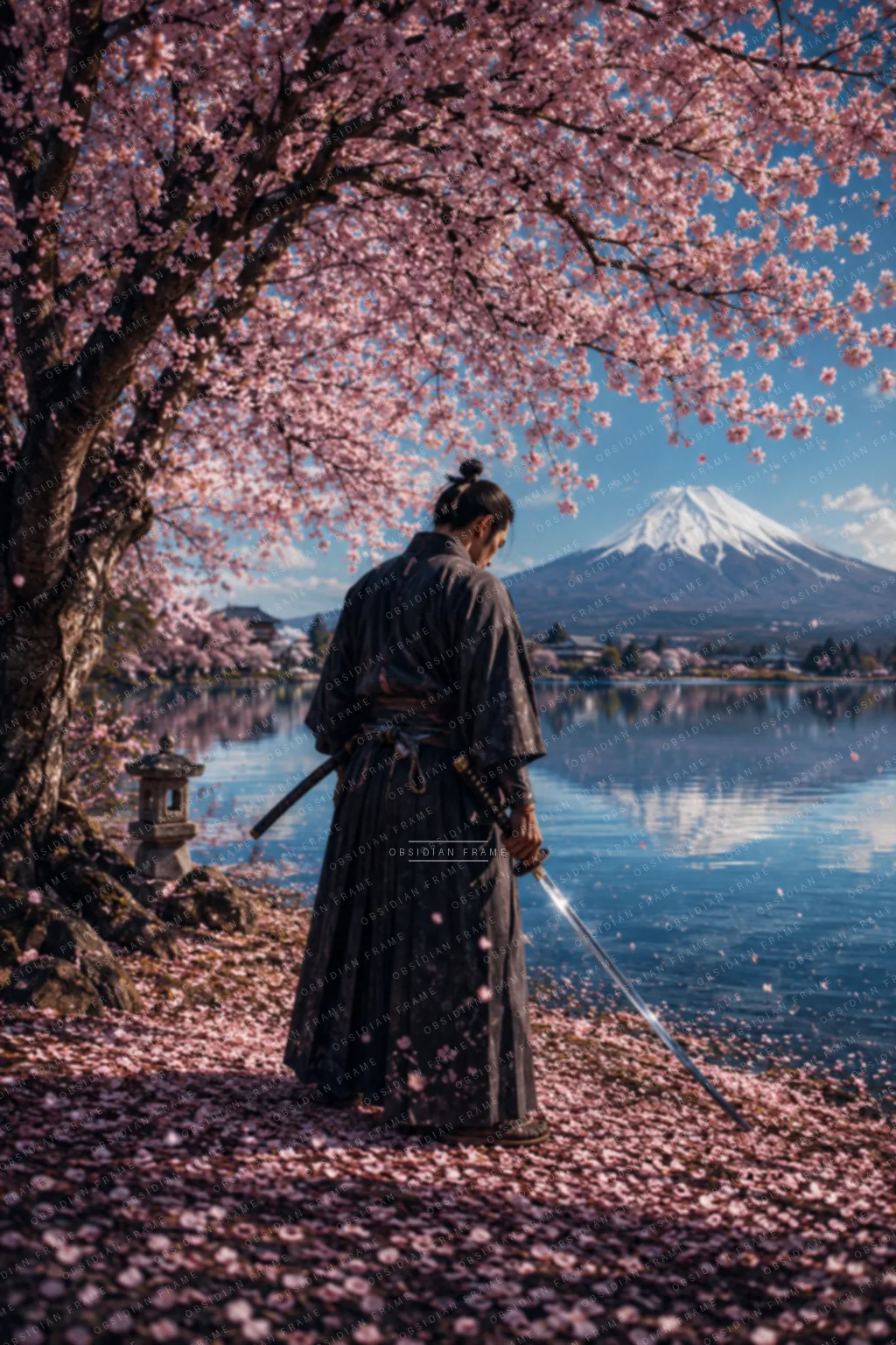  Samurai Beneath the Blossoms 🌸⚔️  